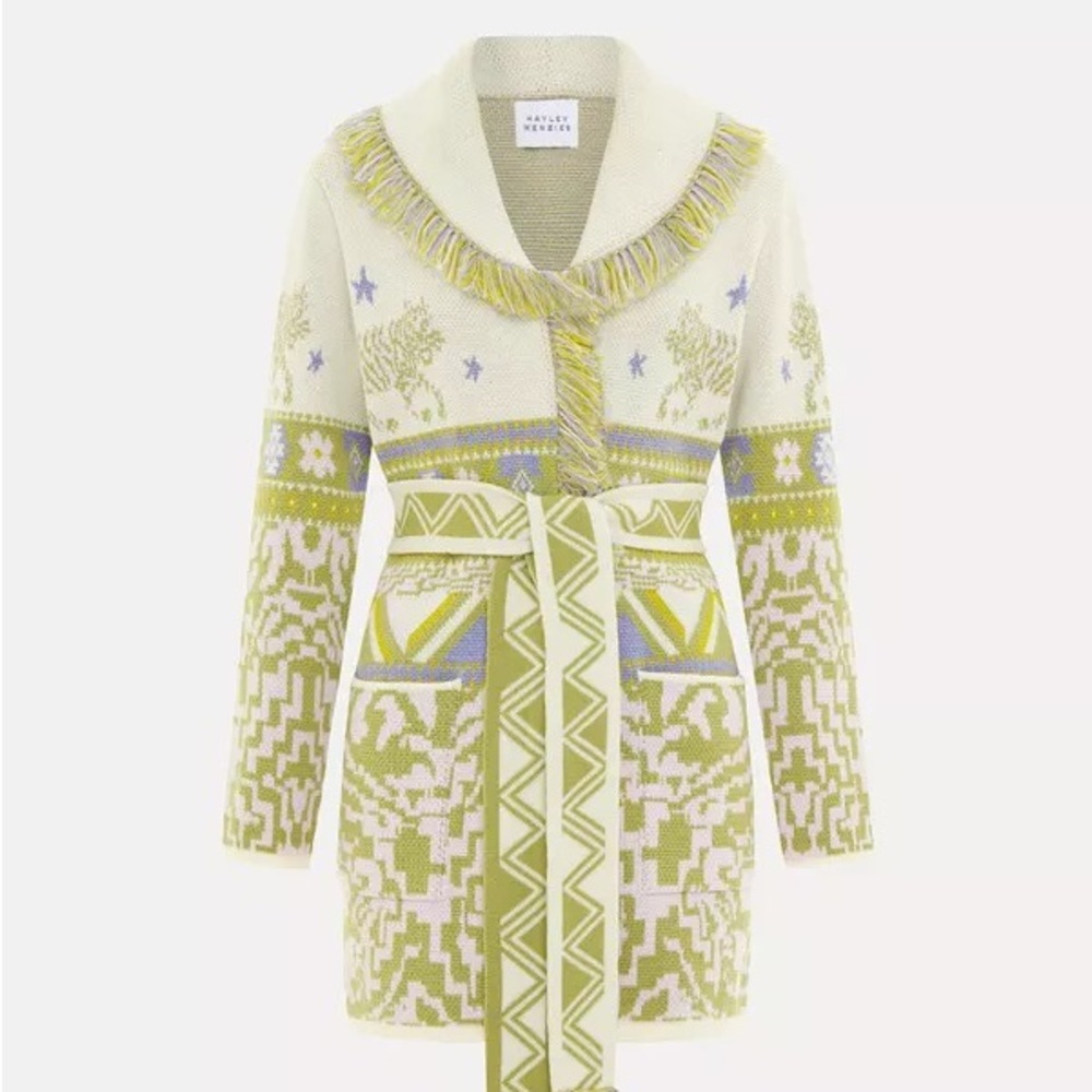 Hayley Menzies Cardigan/ Tiger Western Print